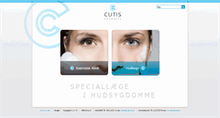 Desktop Screenshot of cutis.dk