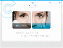 Tablet Screenshot of cutis.dk